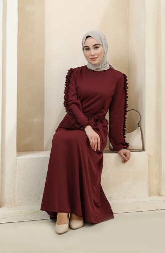 Robe Hijab Cerise 1011-04