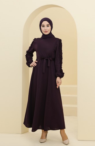 Robe Hijab Pourpre 1011-05