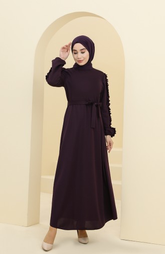 Purple Hijab Dress 1011-05