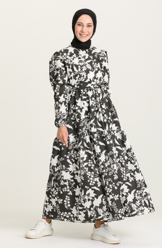 Black Hijab Dress 5400-07