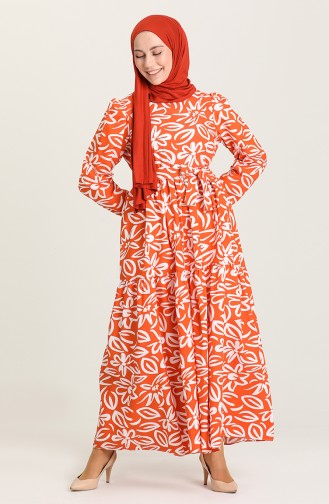 Robe Hijab Orange 5400A-01