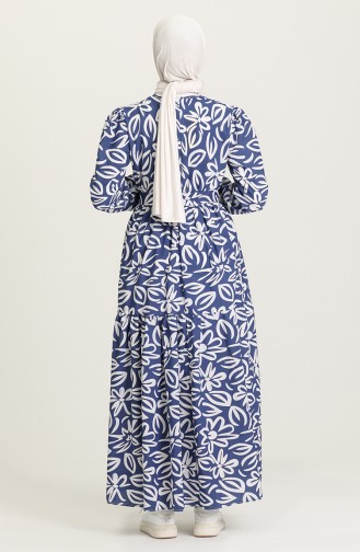 Robe Hijab Bleu Marine 5400A-02
