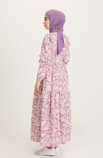 Purple Hijab Dress 5403-03