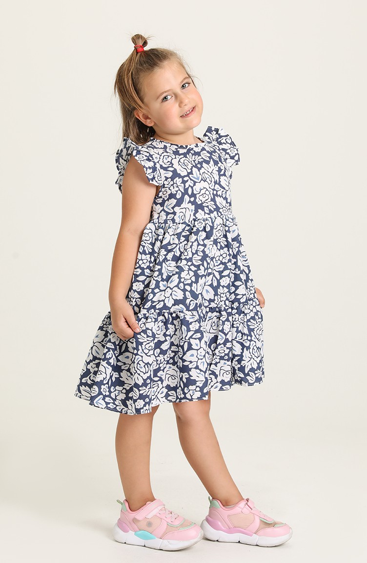 robe bebe bleu marine