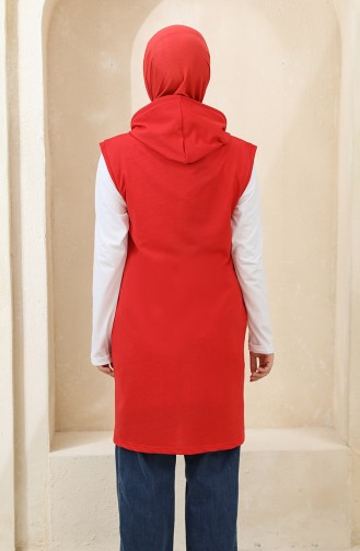 Gilet Sans Manches Rouge 2363-07