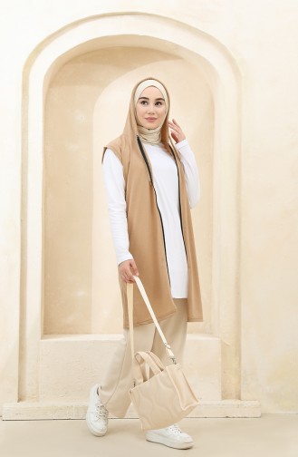 Gilet Sans Manches Camel 2363-09
