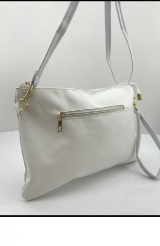 White Portfolio Hand Bag 001252.BEYAZ