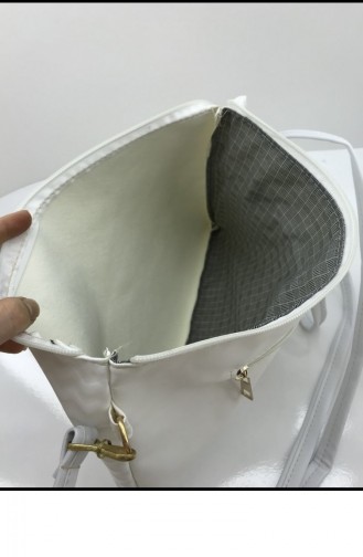 White Portfolio Hand Bag 001252.BEYAZ