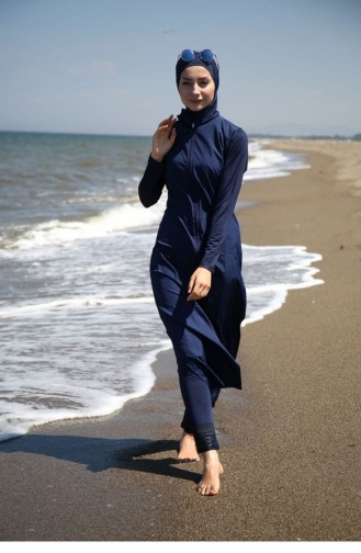 Navy Blue Swimsuit Hijab 1093