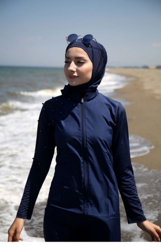 Navy Blue Swimsuit Hijab 1093