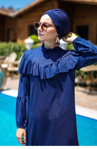 Navy Blue Modest Swimwear 1110