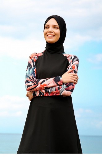 Maillot de Bain Hijab Noir 28