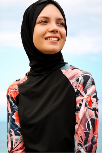 Maillot de Bain Hijab Noir 28