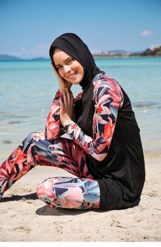 Maillot de Bain Hijab Noir 28