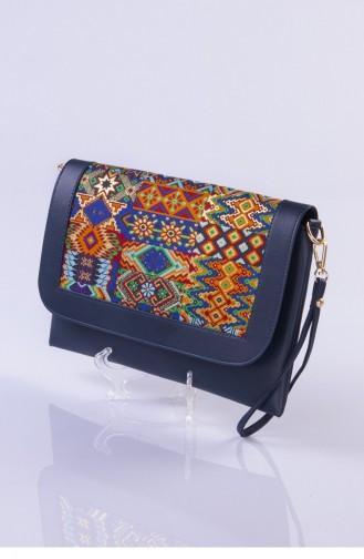 Navy Blue Portfolio Clutch 3184