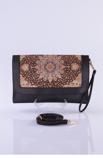 Granat-Blumen Portfolio Handtasche 3209