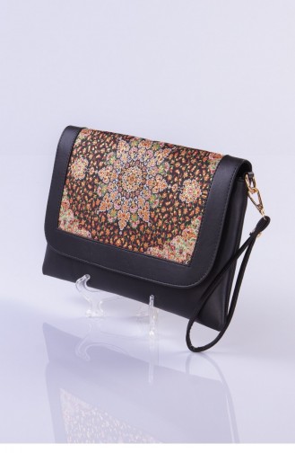 Granat-Blumen Portfolio Handtasche 3209