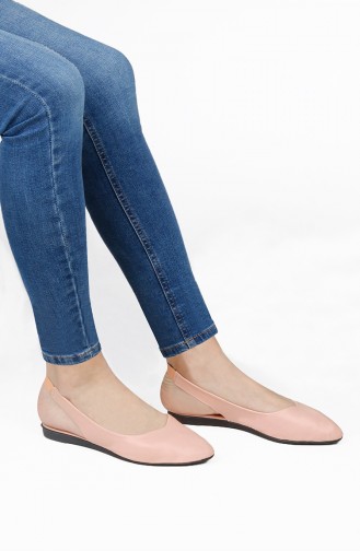 Light Pink Woman Flat Shoe 0172-11