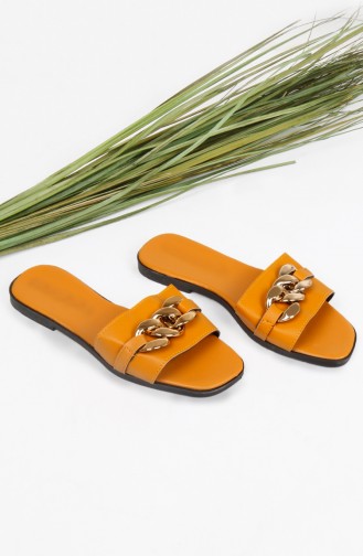 Yellow Summer slippers 012-06