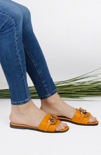Yellow Summer Slippers 012-06
