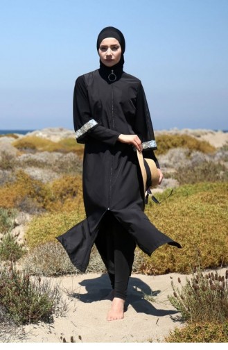 Maillot de Bain Hijab Noir 1667