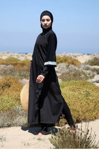 Maillot de Bain Hijab Noir 1667