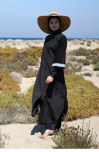 Maillot de Bain Hijab Noir 1667