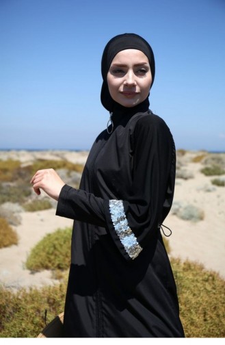 Maillot de Bain Hijab Noir 1667