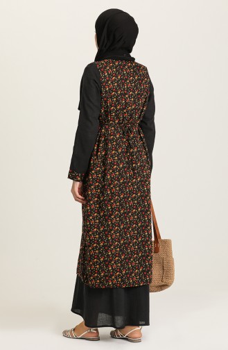 Black Hijab Dress 1010A-01