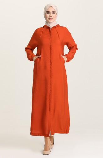 Brick Red Abaya 6887-08