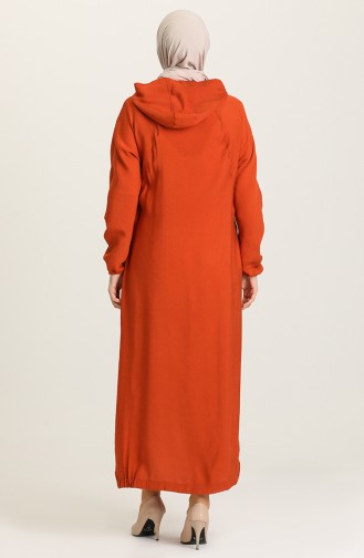 Brick Red Abaya 6887-08