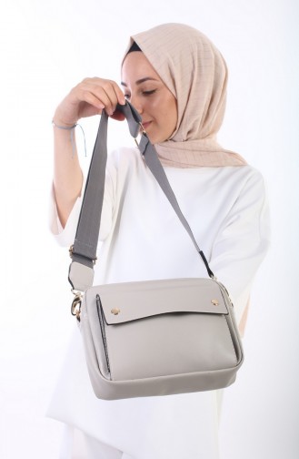 Gray Shoulder Bags 6059-03