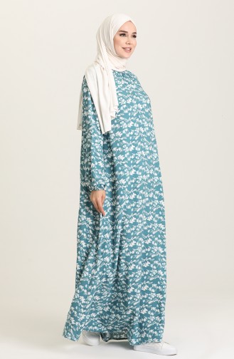 Indigo Hijab Dress 3296-04