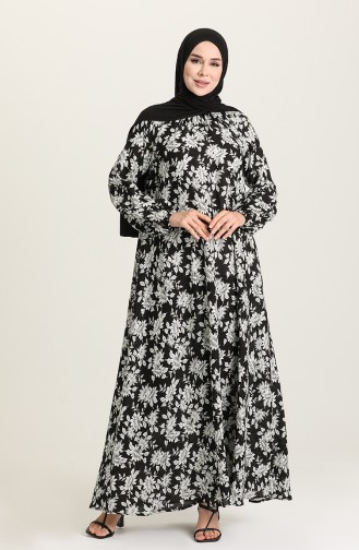 Weiß Hijab Kleider 3296-07