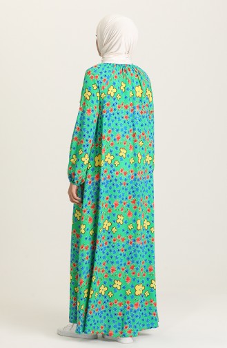 فستان أخضر حشيشي 3297-04