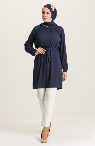 Navy Blue Tuniek 5654-03