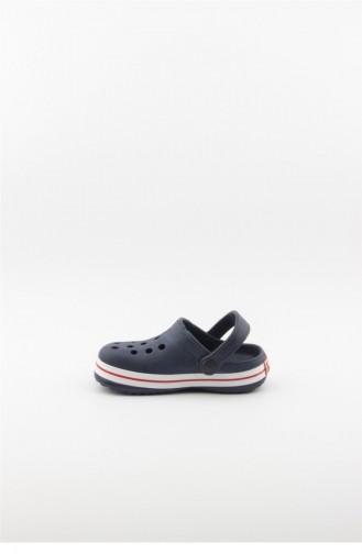 Navy Blue Kid s Slippers & Sandals 3765.MM LACIVERT-BEYAZ-KIRMIZI