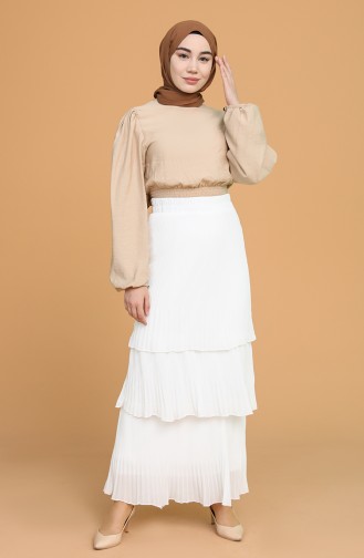 Ecru Skirt 3109-02