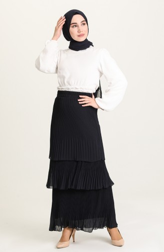 Navy Blue Skirt 3109-03