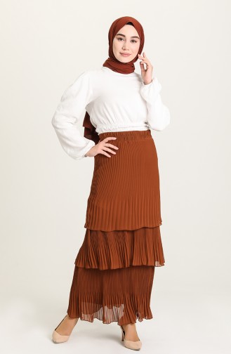 Cinnamon Color Skirt 3109-06
