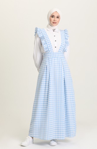 robe sans manche Bleu 1638-07