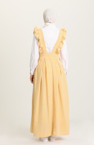 robe sans manche Jaune 1638D-01