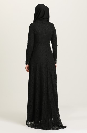 Schwarz Hijab-Abendkleider 5083-05