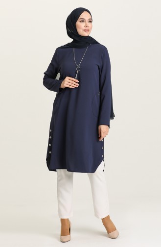 Navy Blue Tunics 1002-08