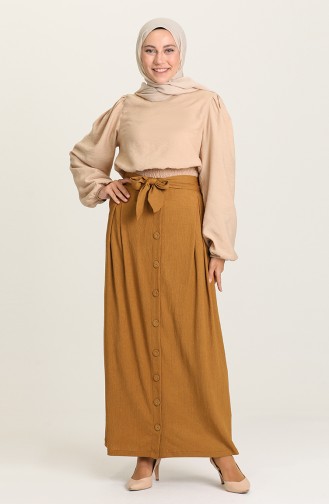 Oil Green Skirt 3108-02