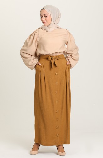 Oil Green Skirt 3108-02