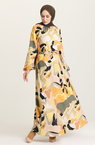 Mink Hijab Dress 3300-07