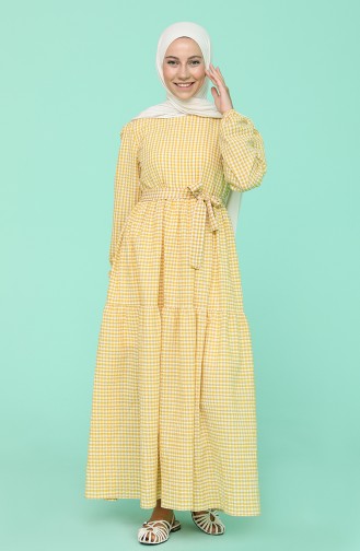 Robe Hijab Jaune 5340B-02