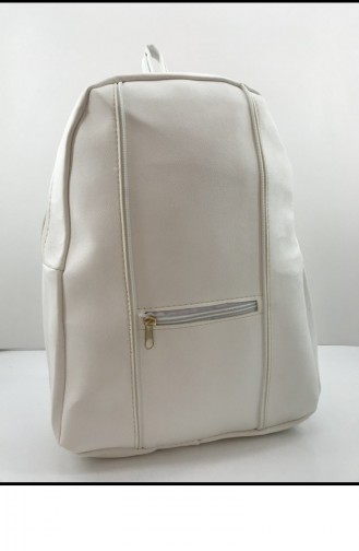 White Backpack 001249.BEYAZ