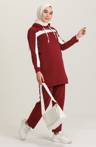 Claret Red Tracksuit 50106-03